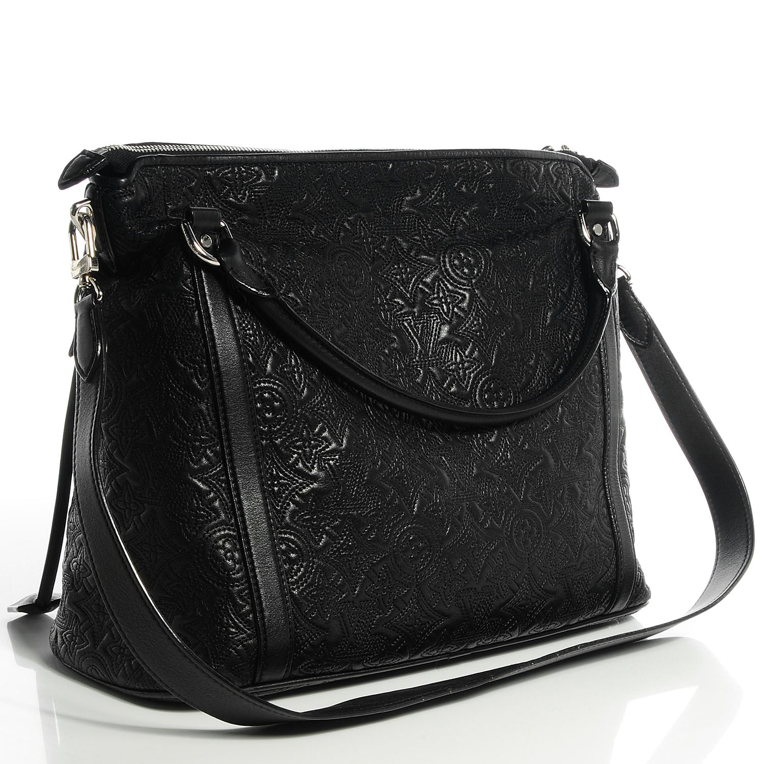 Louis Vuitton Monogram Lambskin Antheia Ixia PM Black 3 of 7