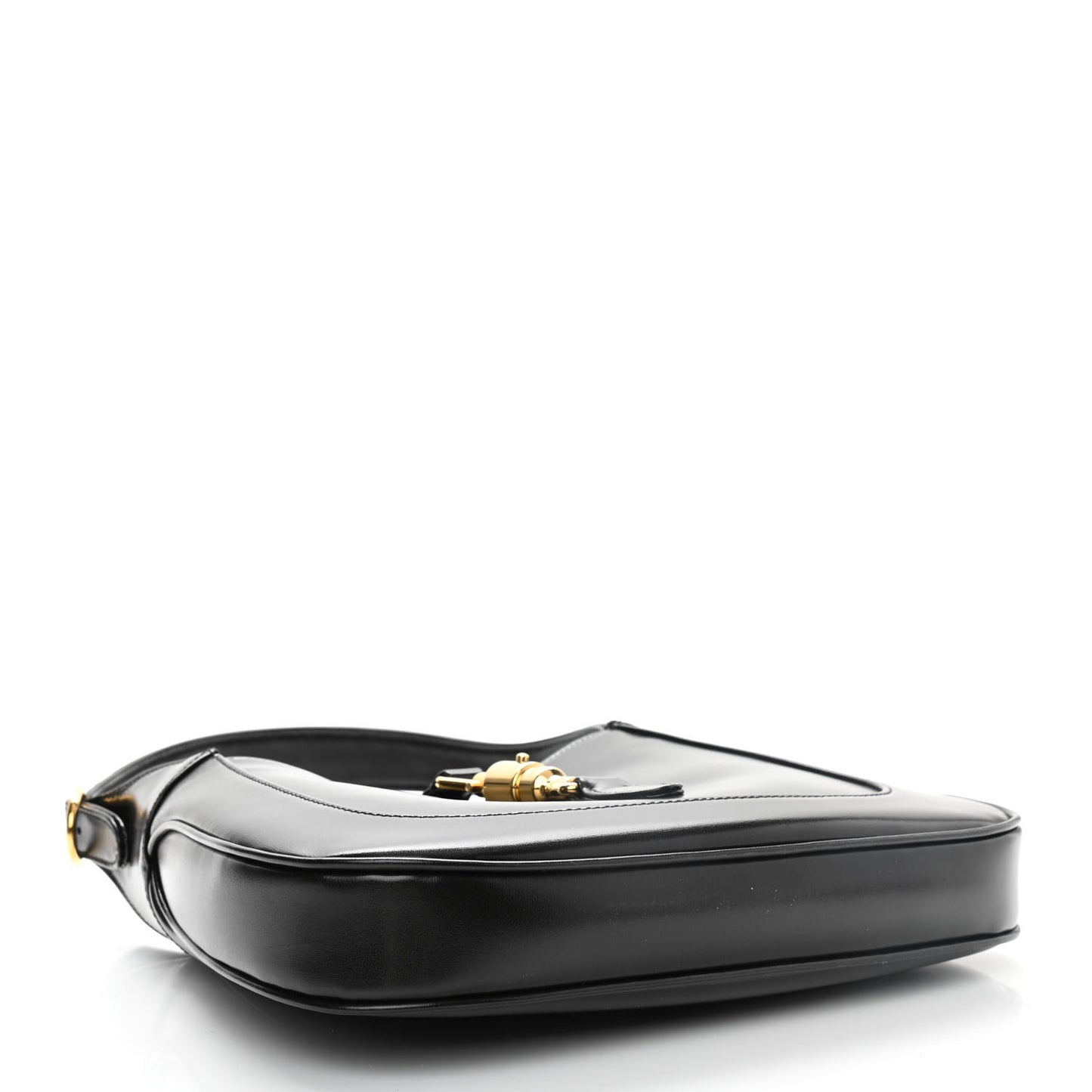 Boarded Dyana Lux Calfskin Small Jackie 1961 Hobo Black