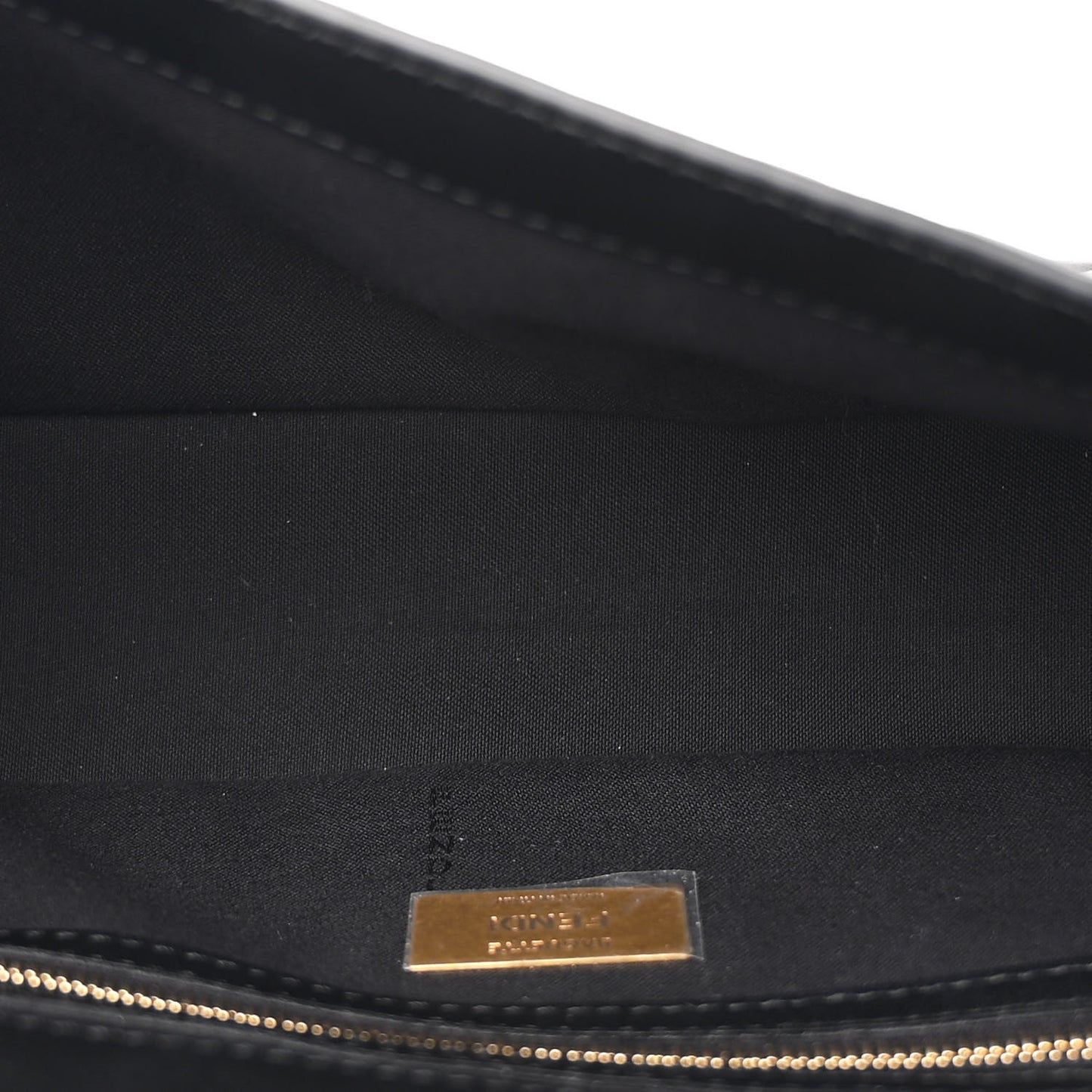 Nappa FF 1974 Embossed Baguette Black