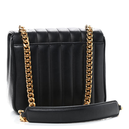 Saint Laurent Lambskin Matelasse Monogram Medium Vicky Chain Bag Black 3 of 10