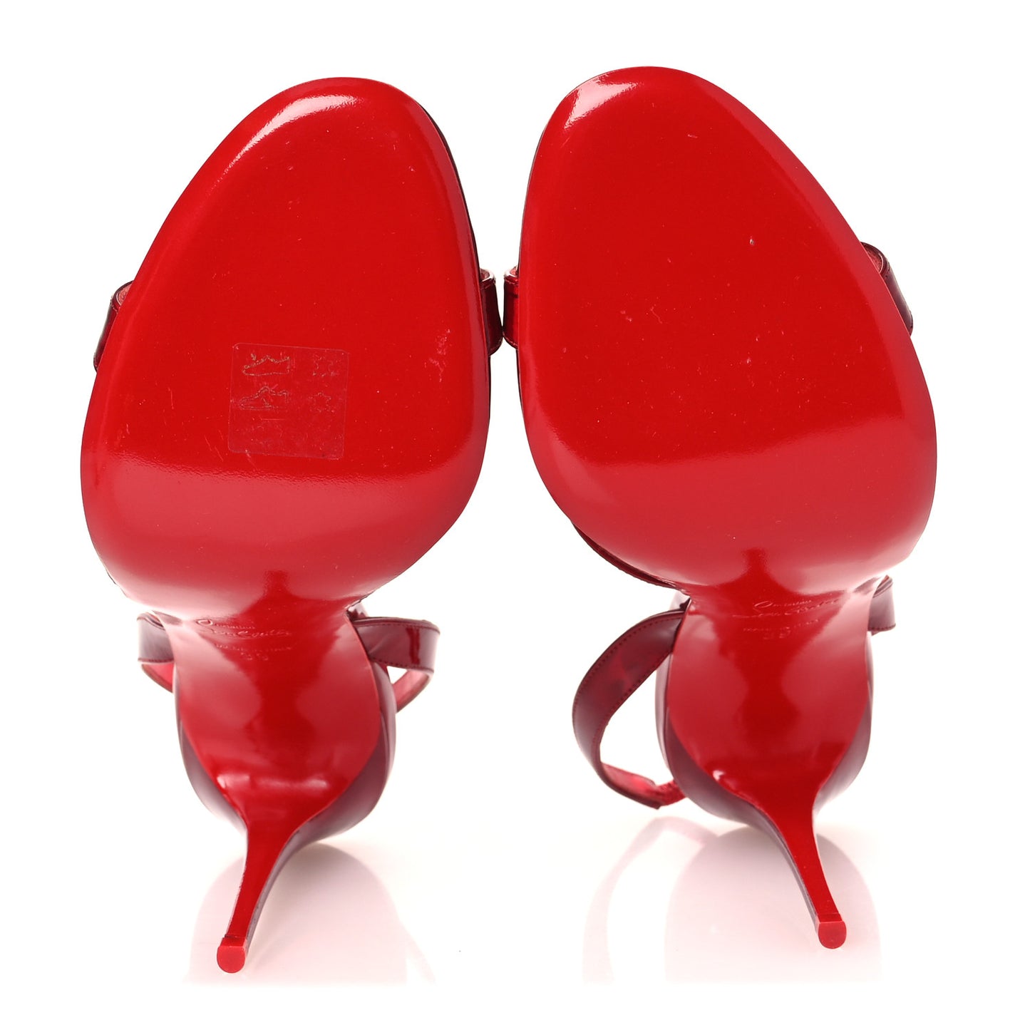Metallic Patent Psychic Emilie 100 Slingback Sandals 39 Loubi
