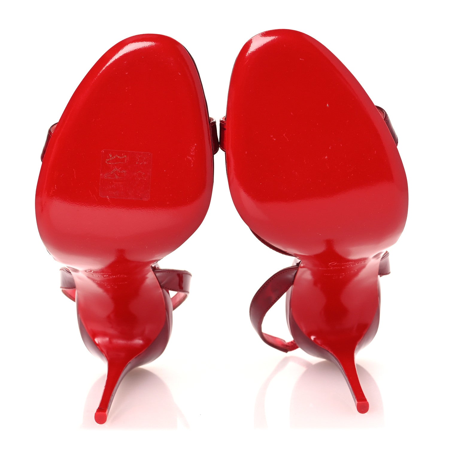 Christian Louboutin Metallic Patent Psychic Emilie 100 Slingback Sandals 39 Loubi 7 of 11
