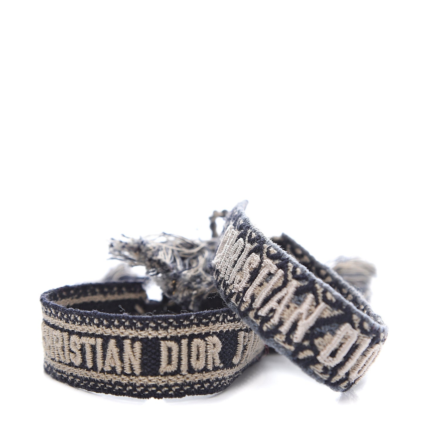 Woven Cotton J'Adior Friendship Bracelet Set Navy