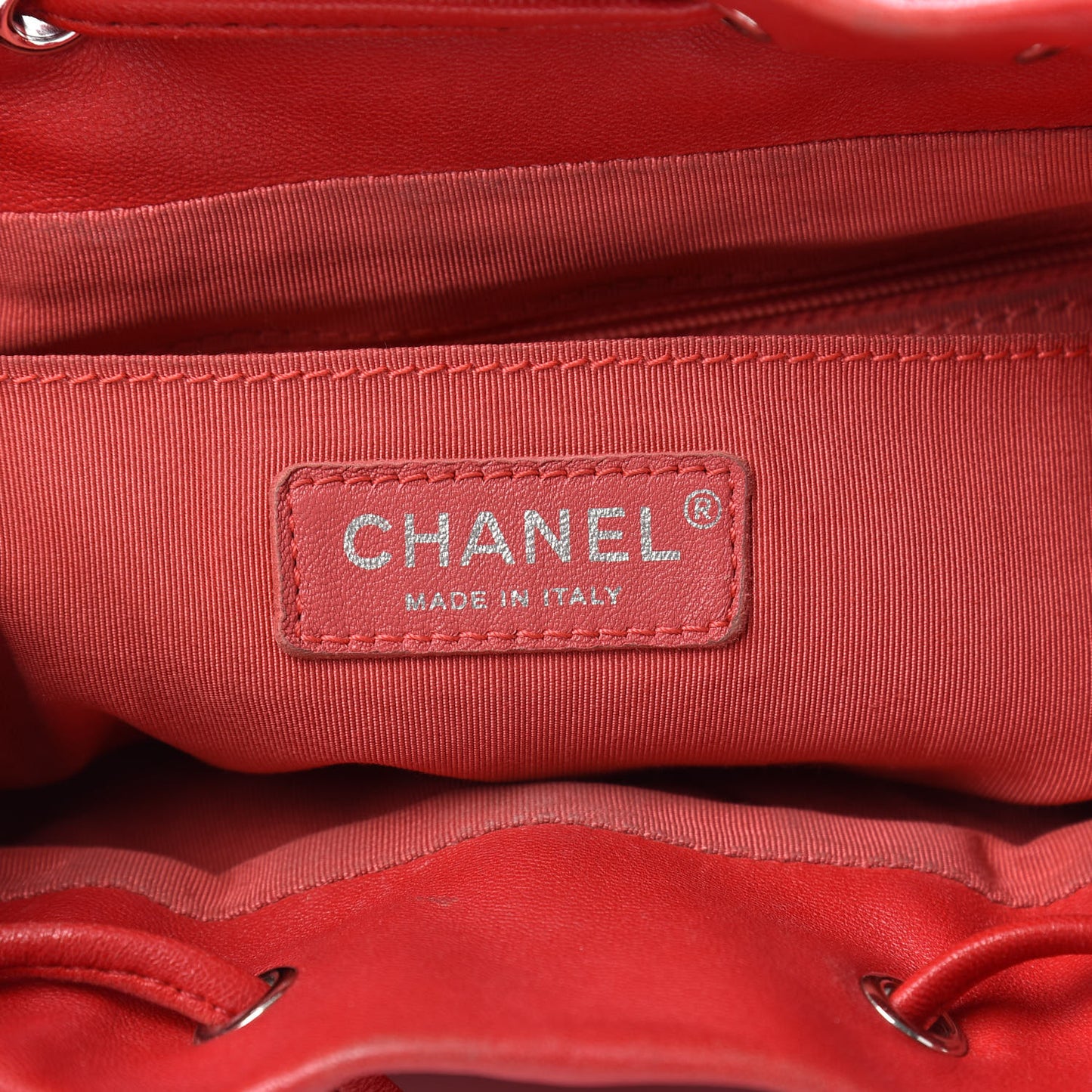 Lambskin Quilted Large Urban Spirit Backpack Red