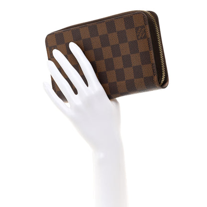 Louis Vuitton LOUIS VUITTON Damier Ebene Zippy Wallet Rose Ballerine 2 of 9