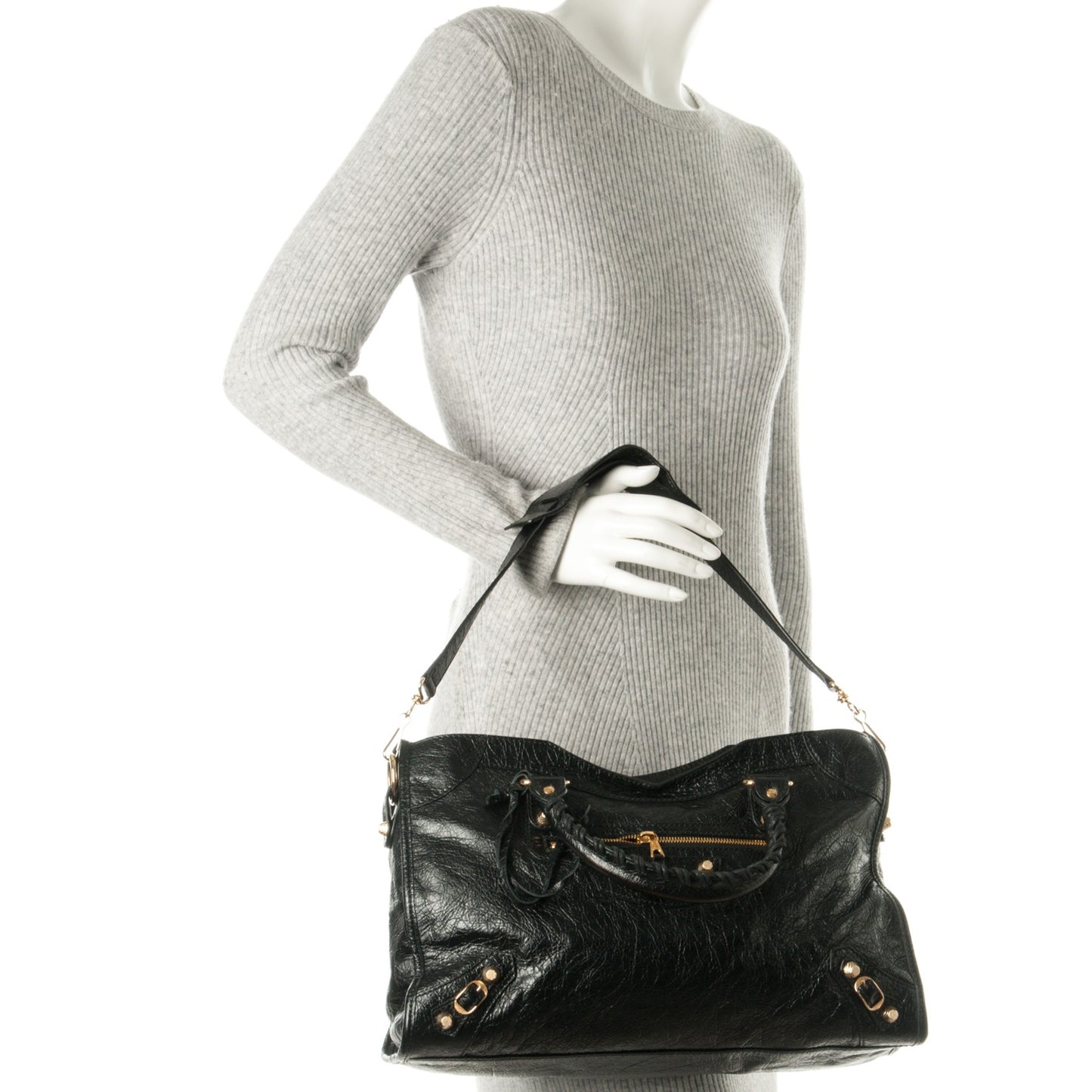 Agneau Giant 12 Gold Hardware City Black