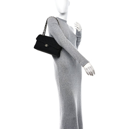 Chanel Jersey Double Sided Jumbo Flap Black 2 of 13