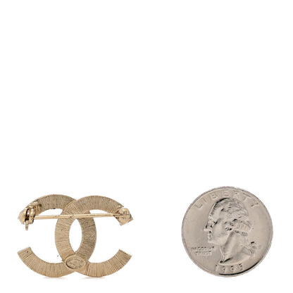 Chanel Pearl CC Mini Brooch  Gold 2 of 4