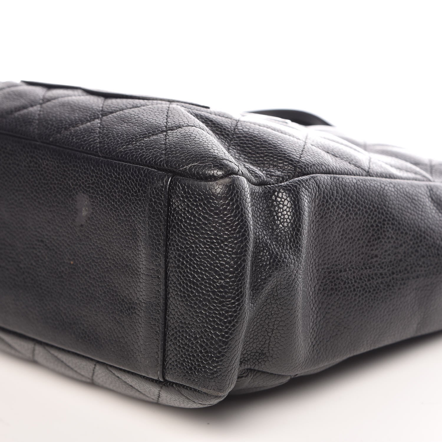 Chanel Caviar Quilted Petit Shopping Tote PST Black 6 of 14