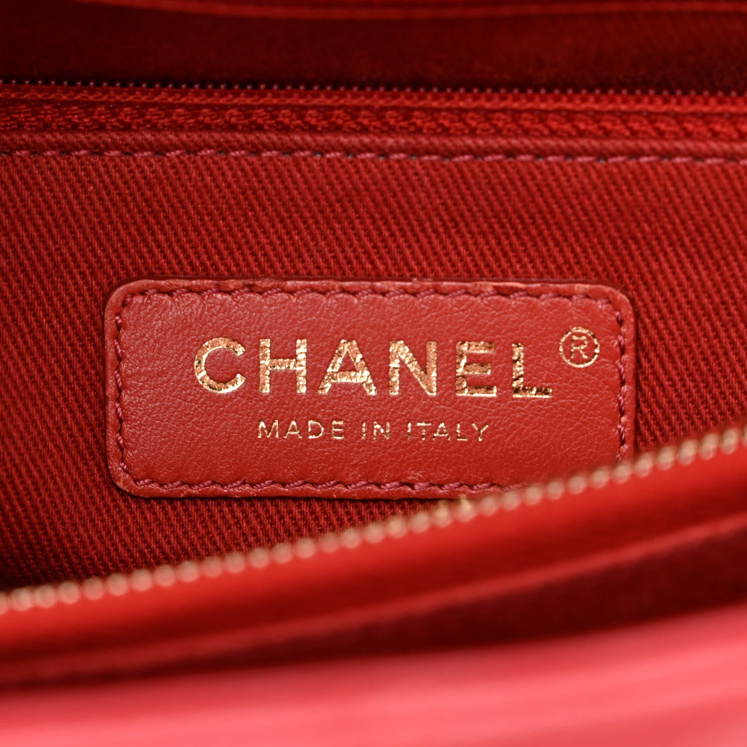 Chanel Caviar Lizard Embossed Quilted Small Coco Handle Flap Red 6 of 11