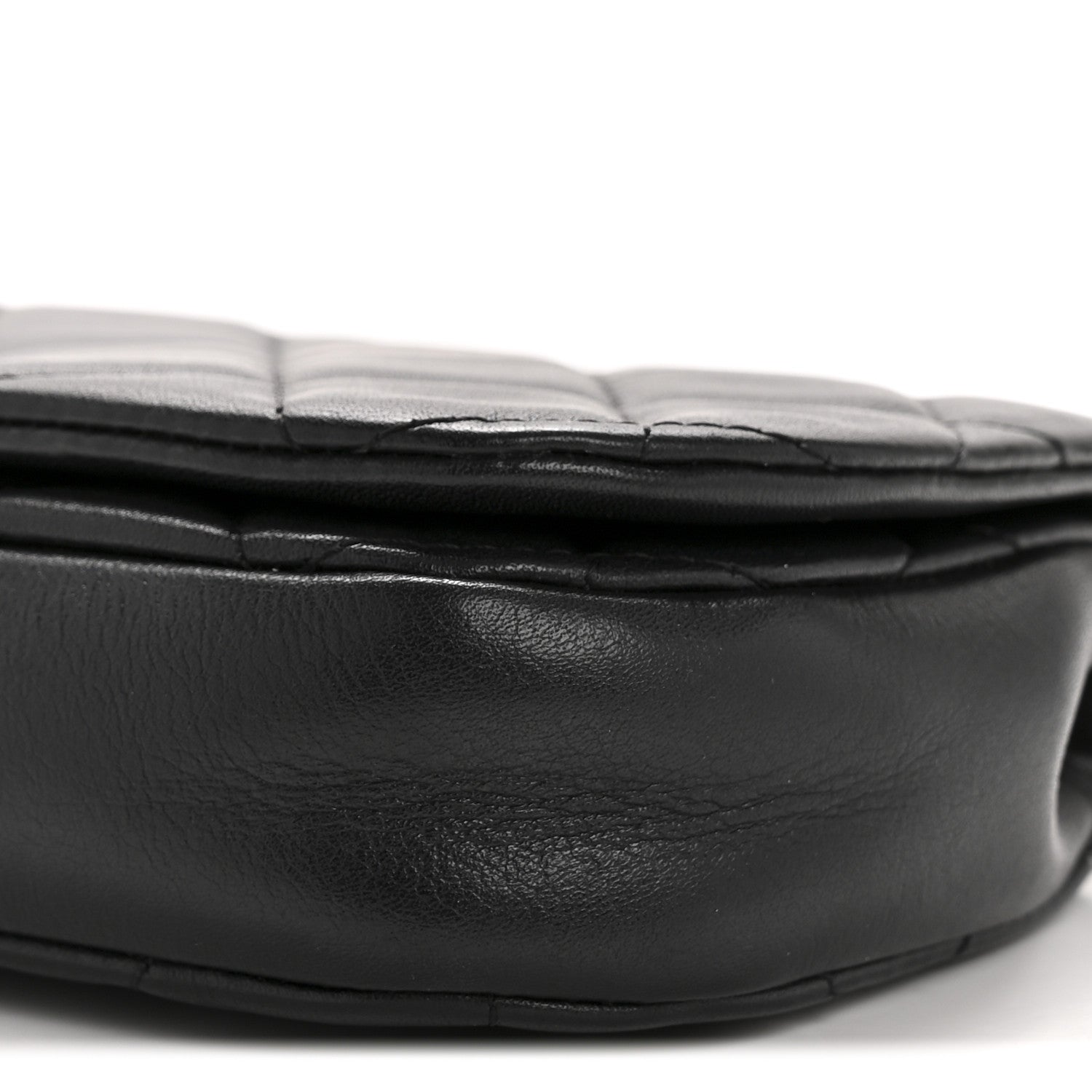 Chanel Calfskin Quilted Coco Mail Clutch With Chain Black 11 of 12