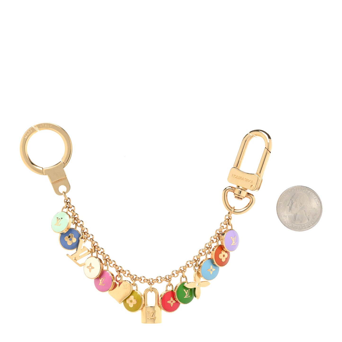 Pastilles Key Chain Bag Charm Multicolor