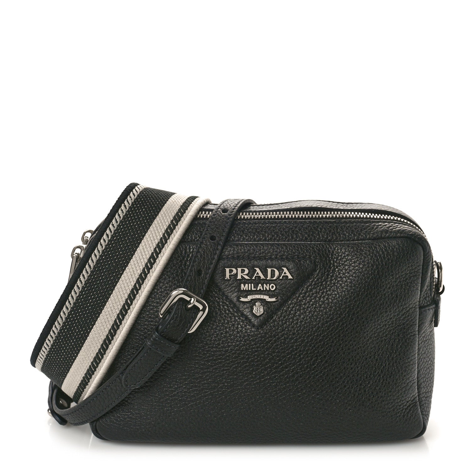 Prada Vitello Daino Soft Camera Crossbody Black 1 of 11