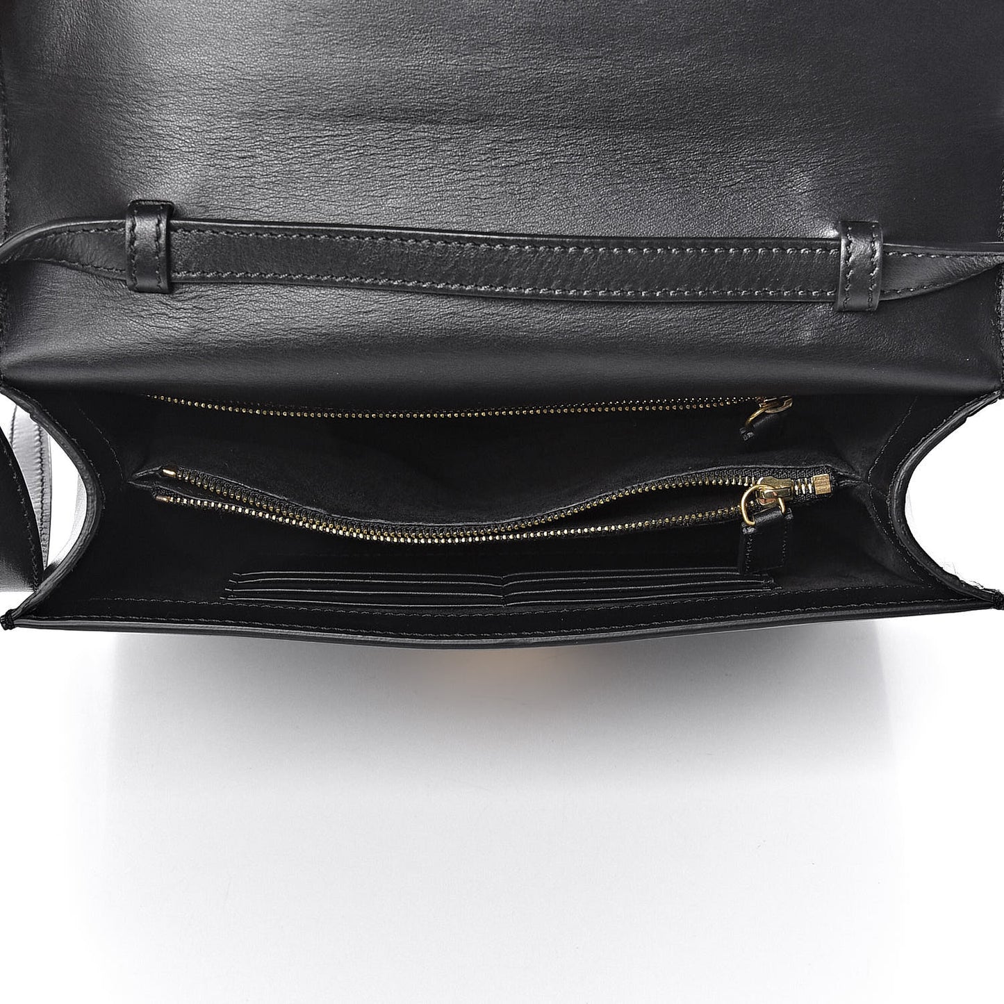Calfskin Flower Top Handle Black