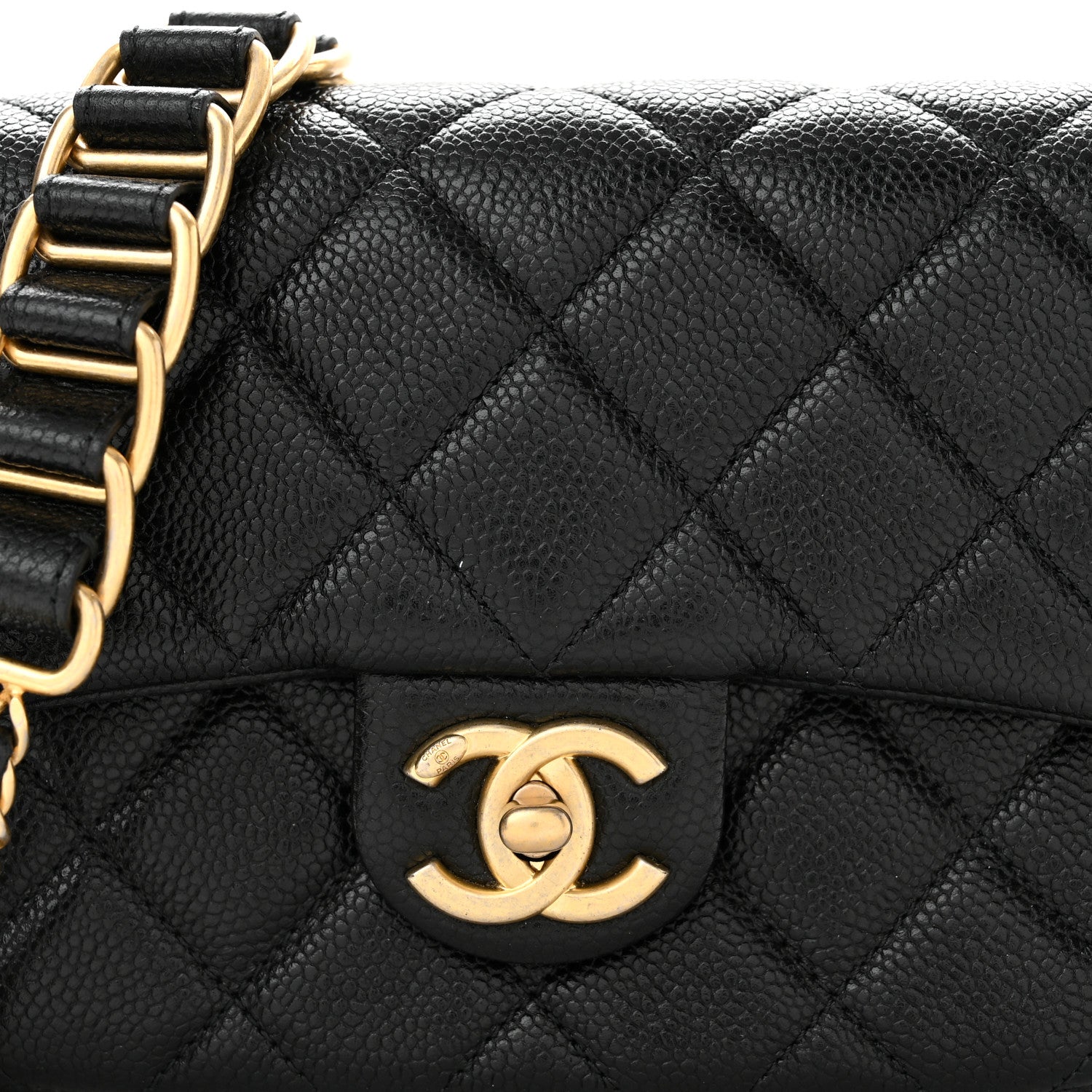 Chanel Caviar Quilted Mini Chain Soul Flap Black 8 of 11