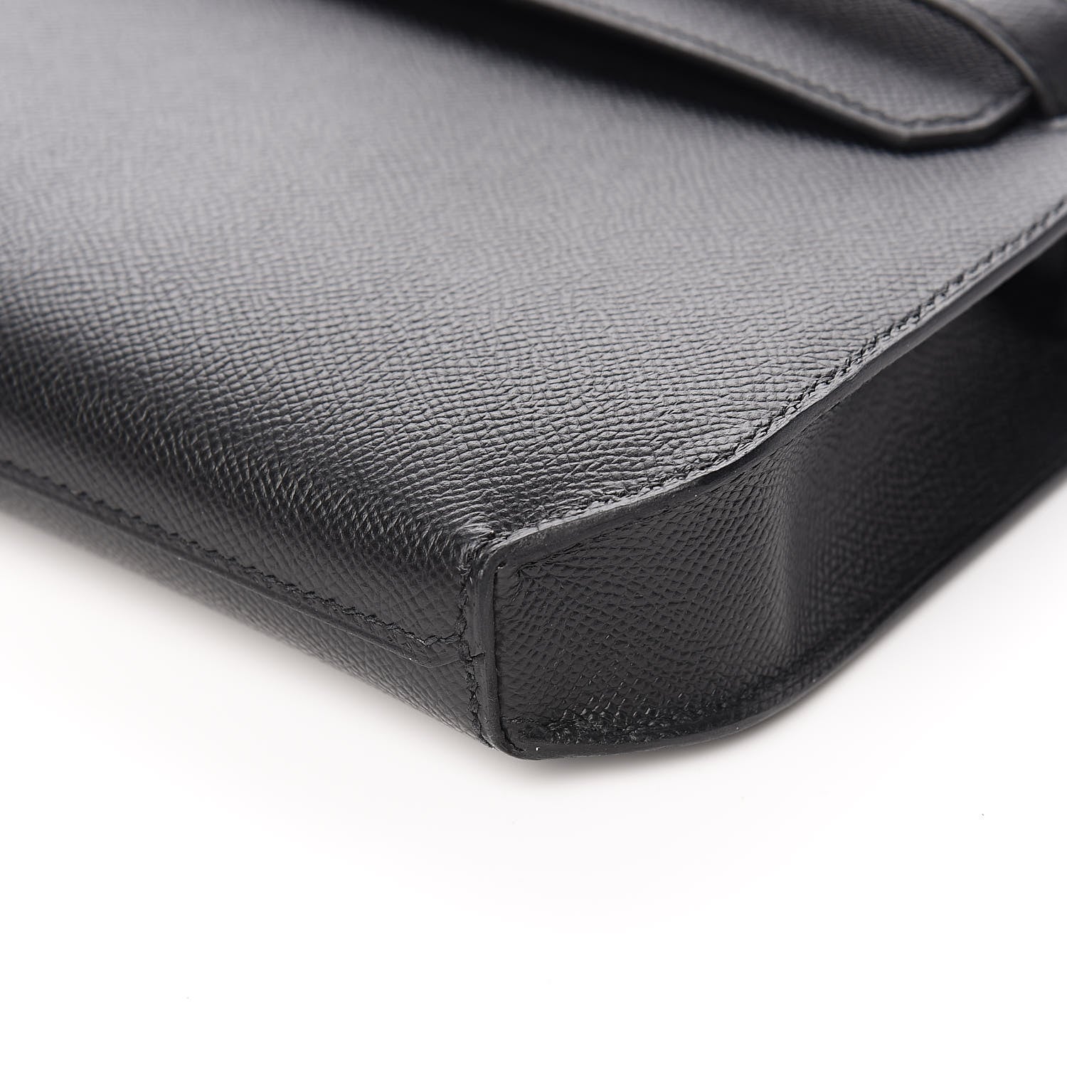 Hermes Epsom Kelly Depeches 25 Pouch Black 9 of 11