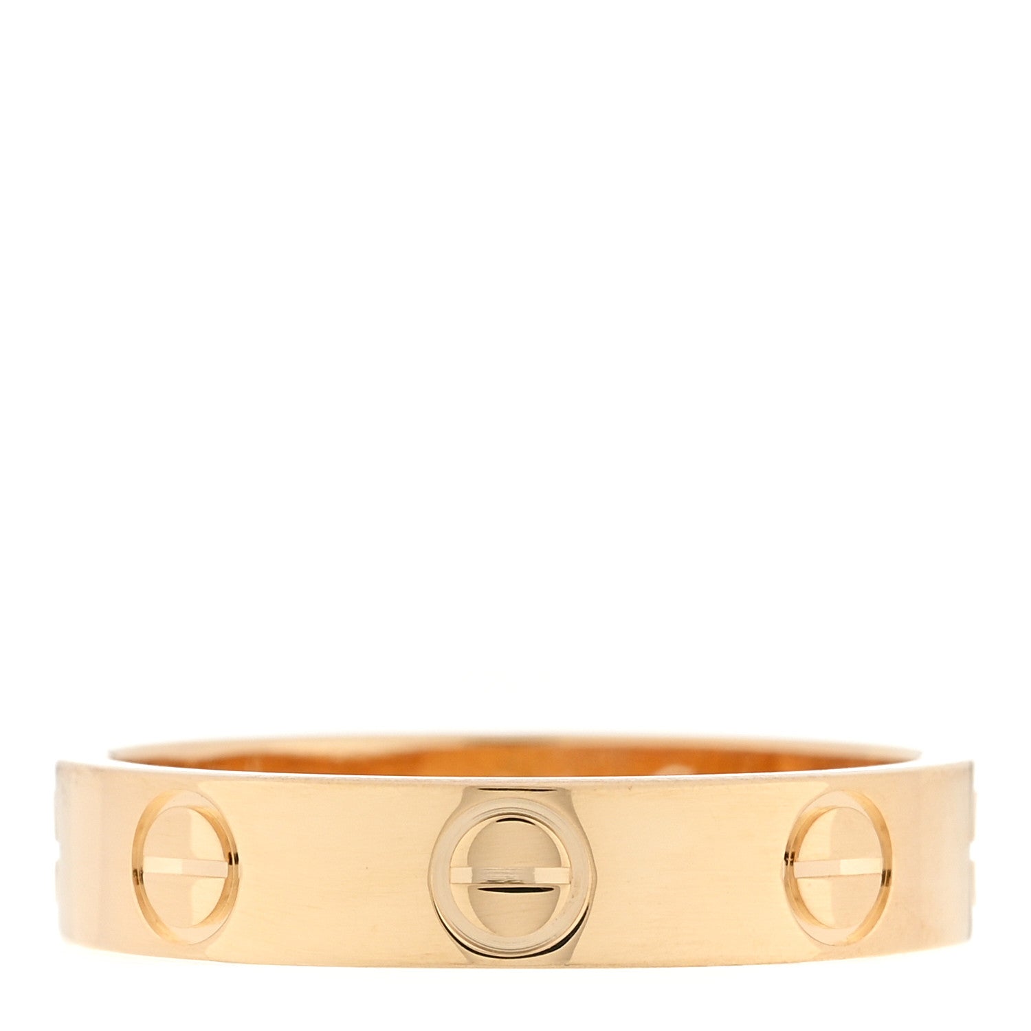 Cartier 18K Yellow Gold 3.5mm LOVE Wedding Band Ring 48 4.5 1 of 4