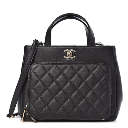 Chanel Caviar Quilted Small Business Affinity Shopping Bag Black 1 of 11