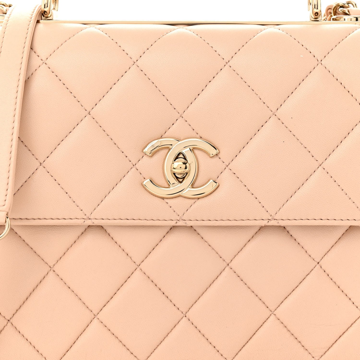 Chanel Lambskin Quilted Small Trendy CC Dual Handle Flap Bag Beige 8 of 16