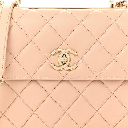 Chanel Lambskin Quilted Small Trendy CC Dual Handle Flap Bag Beige 8 of 16