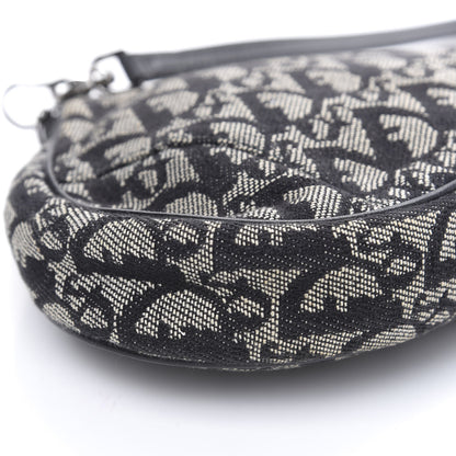 Christian Dior Monogram Mini Saddle Pochette Black 7 of 8