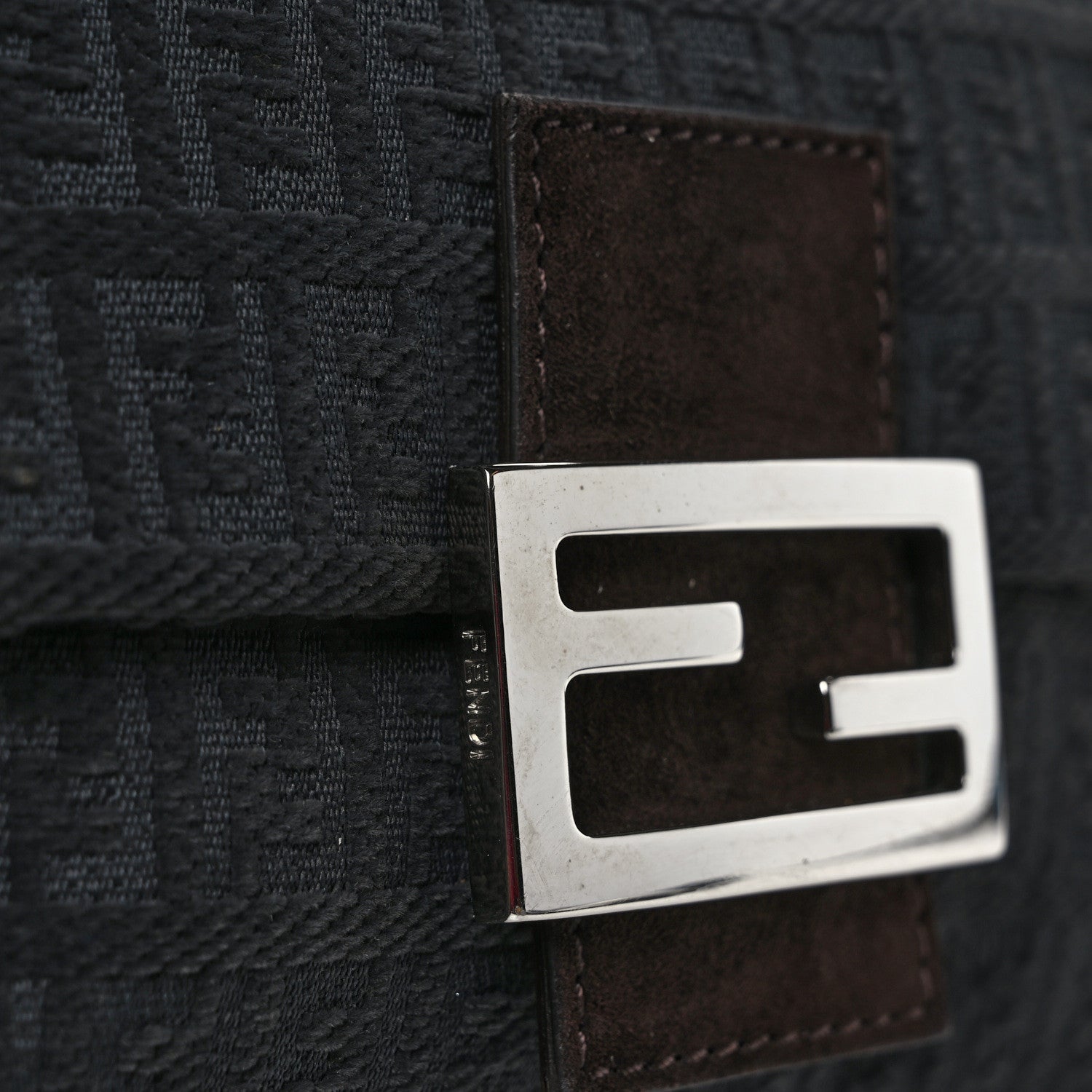 Fendi Velvet Zucchino Suede Mini Mama Baguette Grigio Testa di Moro Grigio Testa di Moro 12 of 12