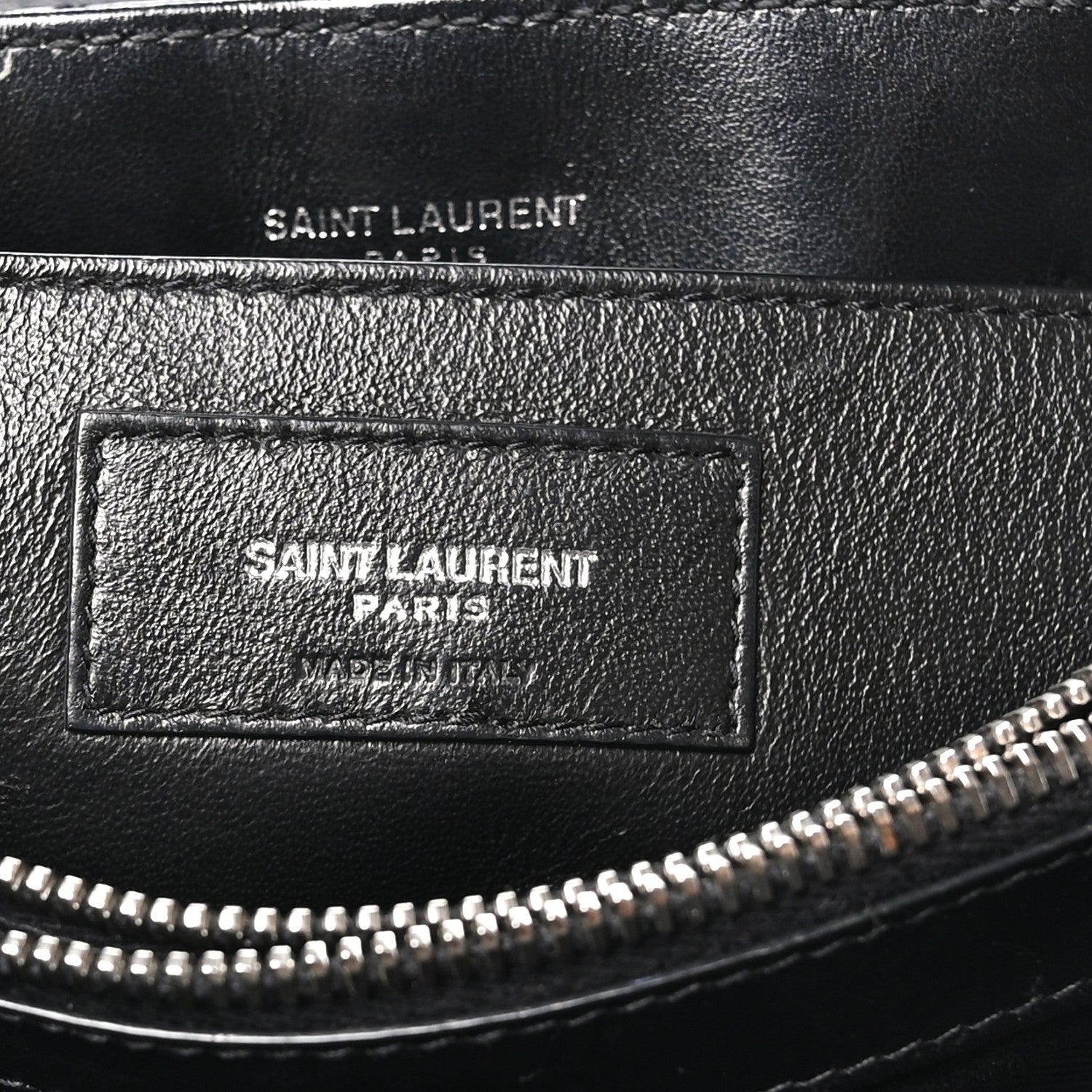 Saint Laurent Calfskin Y Quilted Monogram Small Loulou Chain Satchel Black 6 of 9