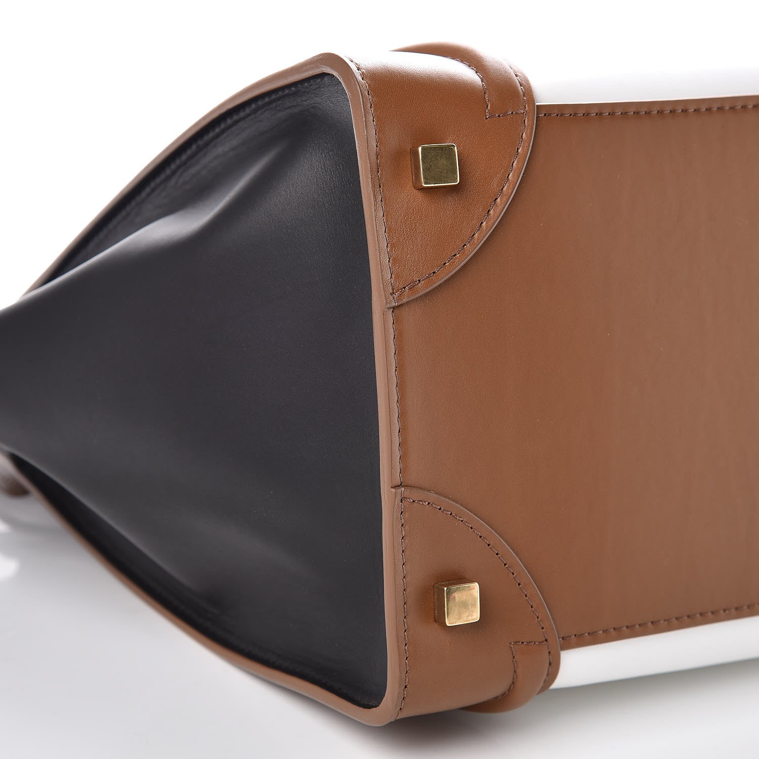 Celine Smooth Calfskin Mini Tri-Color Luggage Brown 10 of 11