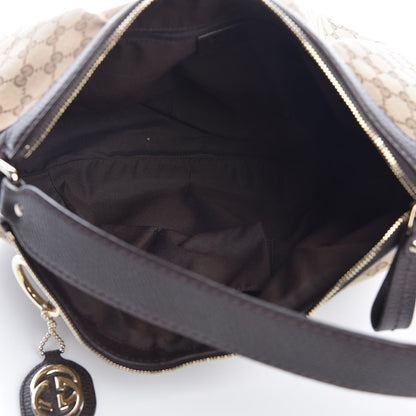 Gucci Monogram Medium Sukey Hobo Dark Brown 5 of 8