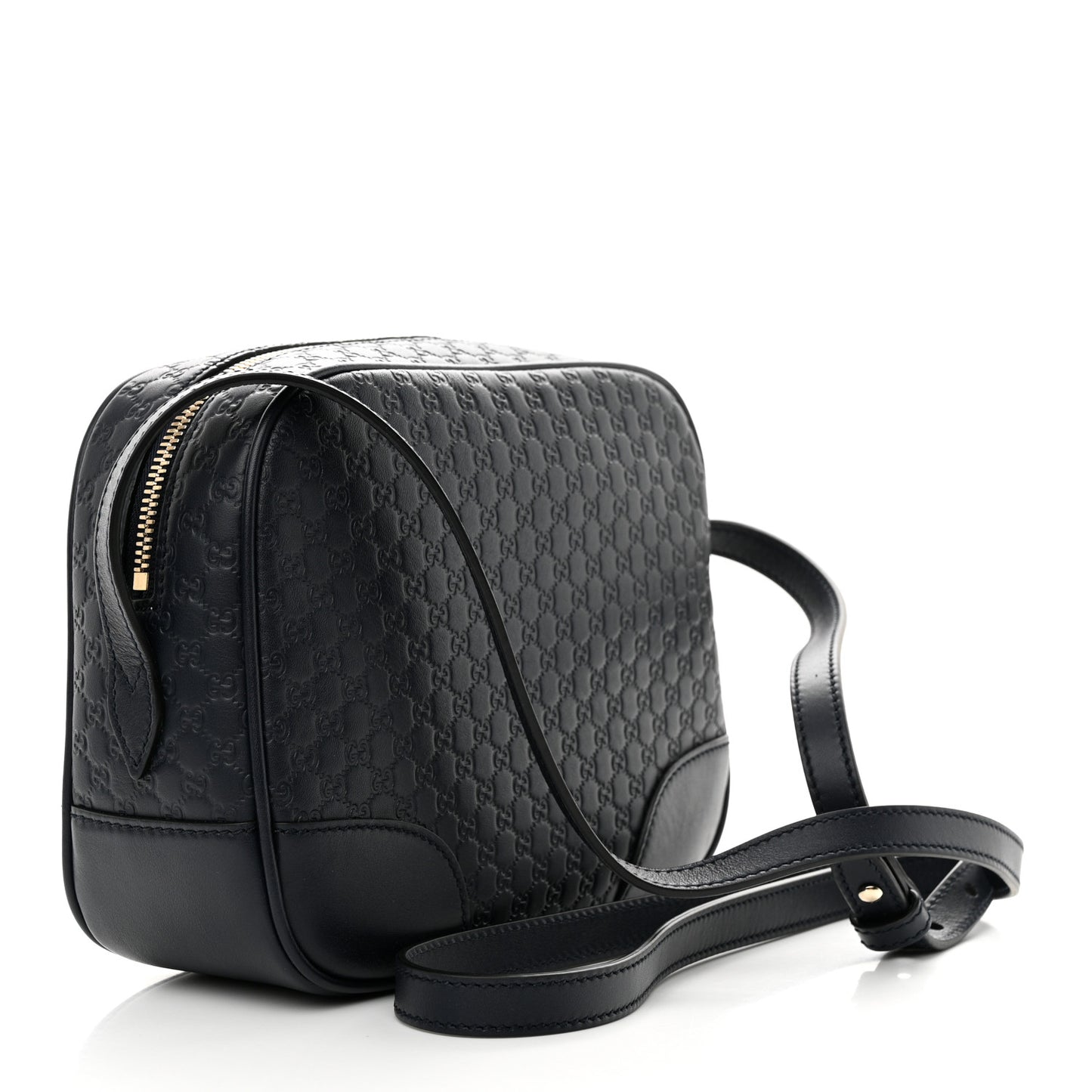 Soft Microguccissima Mini Bree Messenger Bag Blue