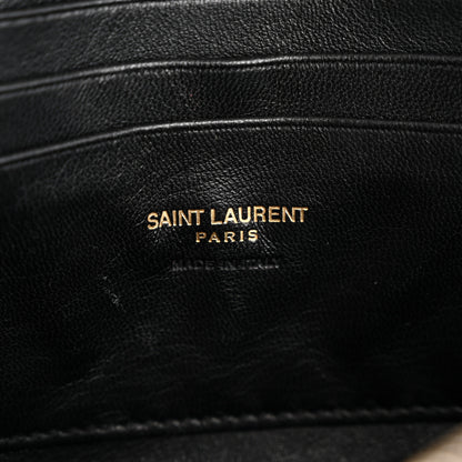 Saint Laurent Grain De Poudre Matelasse Monogram Mini Lou Camera Bag Black 6 of 11