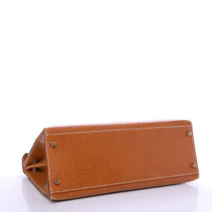 Hermes Peau Porc Sellier Kelly 32 Gold 4 of 47