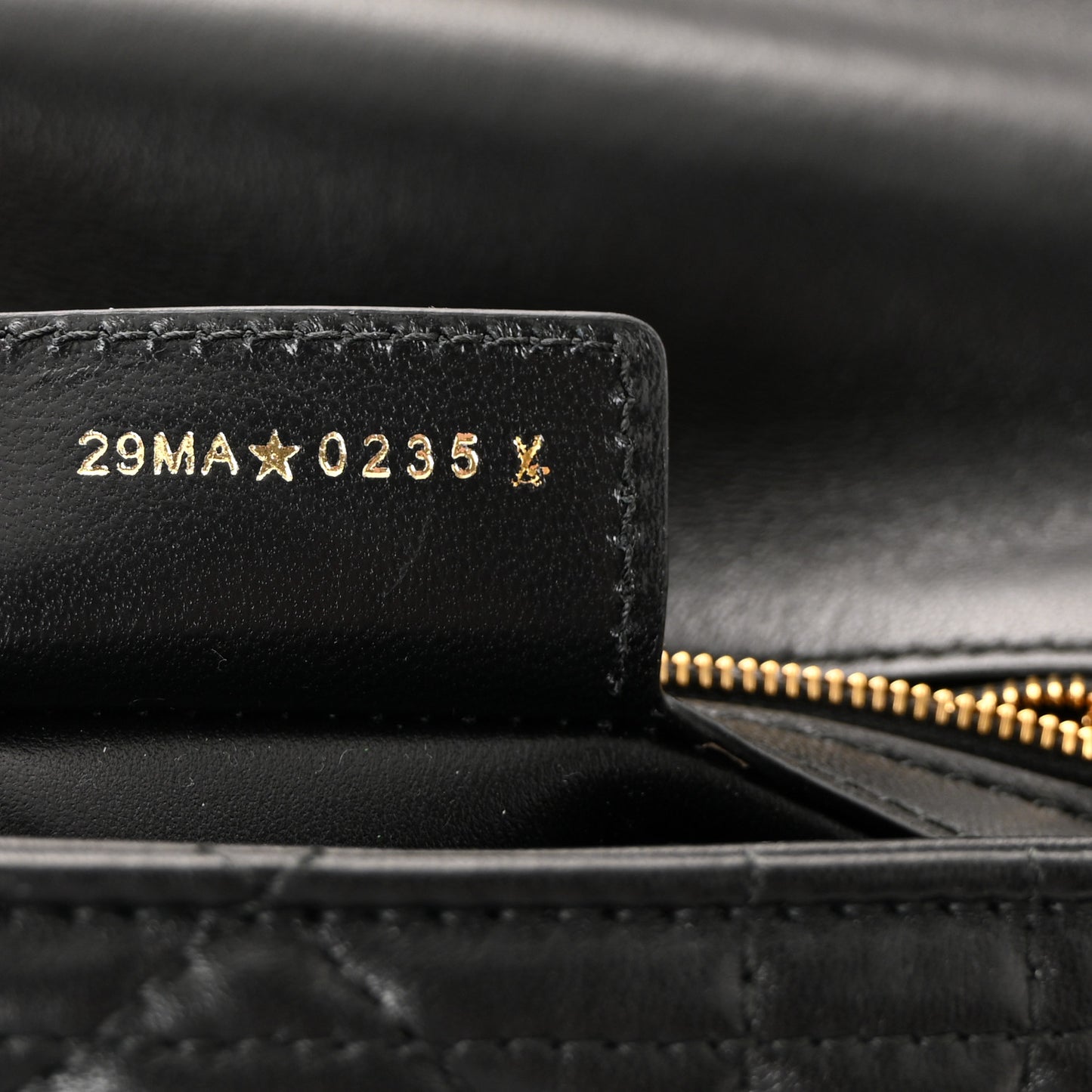 Lambskin Macrocannage Small Soft Dior Caro Bag Black