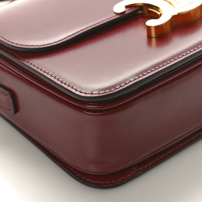 Celine Shiny Calfskin Teen Triomphe Light Burgundy 8 of 9