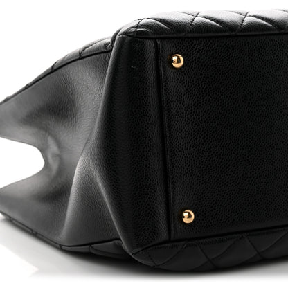 Chanel Caviar Quilted XL Grand Shopping Tote GST Black 9 of 10