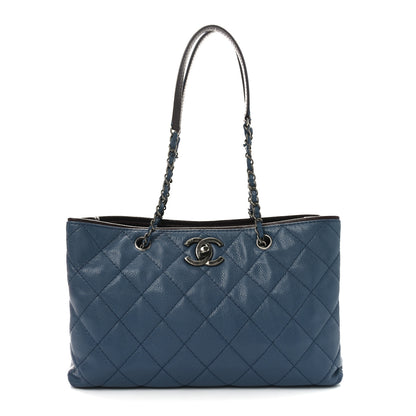 Chanel Caviar Medium Be Caviar Tote Blue 1 of 10