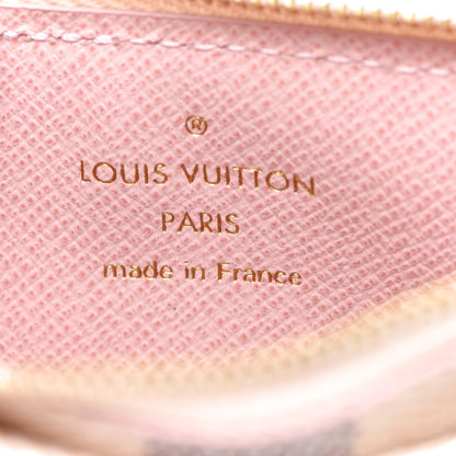 Louis Vuitton Damier Azur Recto Verso Card Holder Rose Ballerine 6 of 7