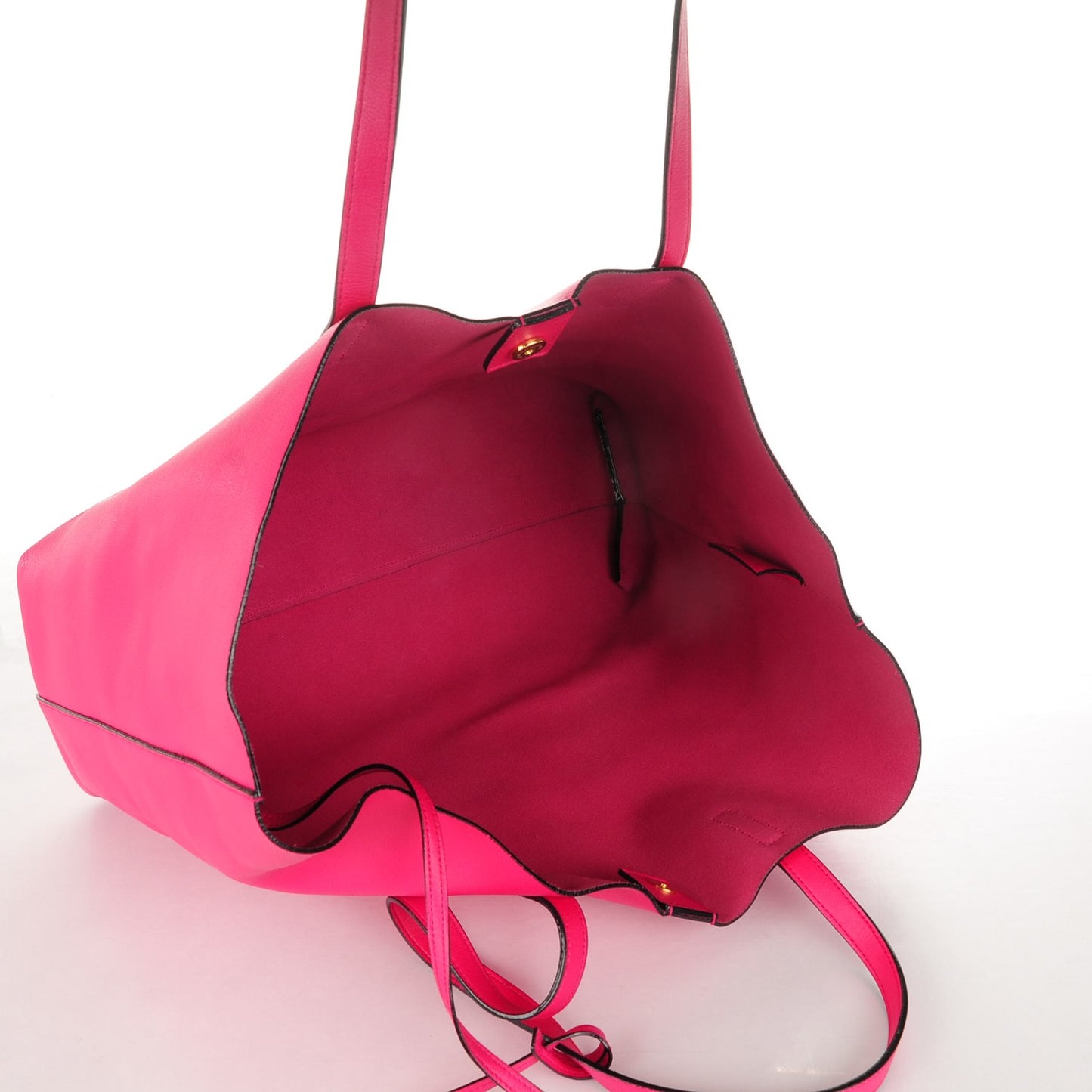 Calfskin Large Shopping Tote Fuchsia