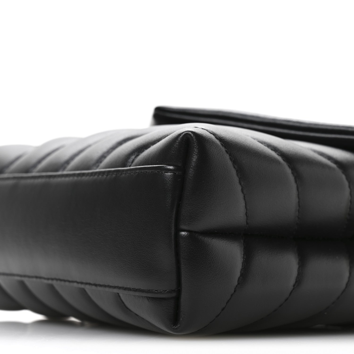 Saint Laurent Calfskin Y Quilted Monogram Toy Loulou Crossbody Bag Black 10 of 11