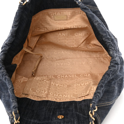 Chanel Denim XL Coco Cabas Tote Blue 5 of 13