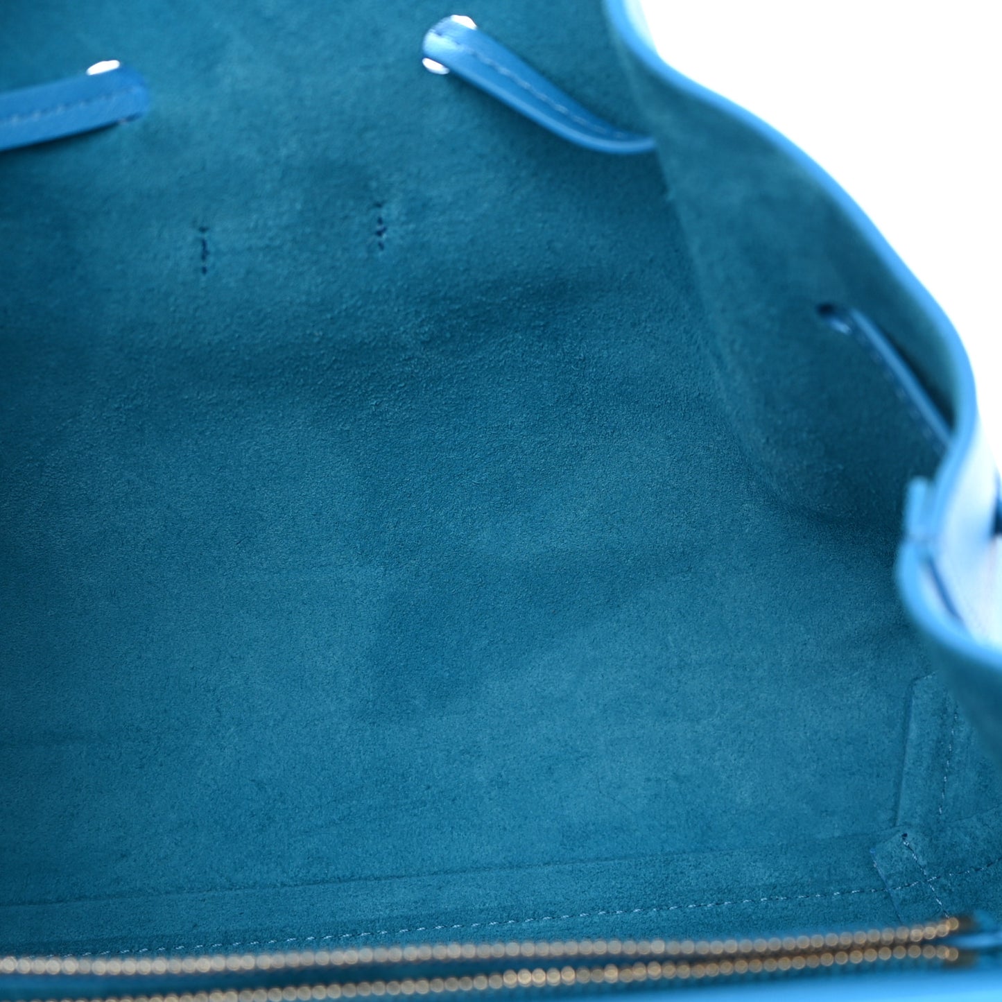Calfskin Mini Lady Bag Sea Blue
