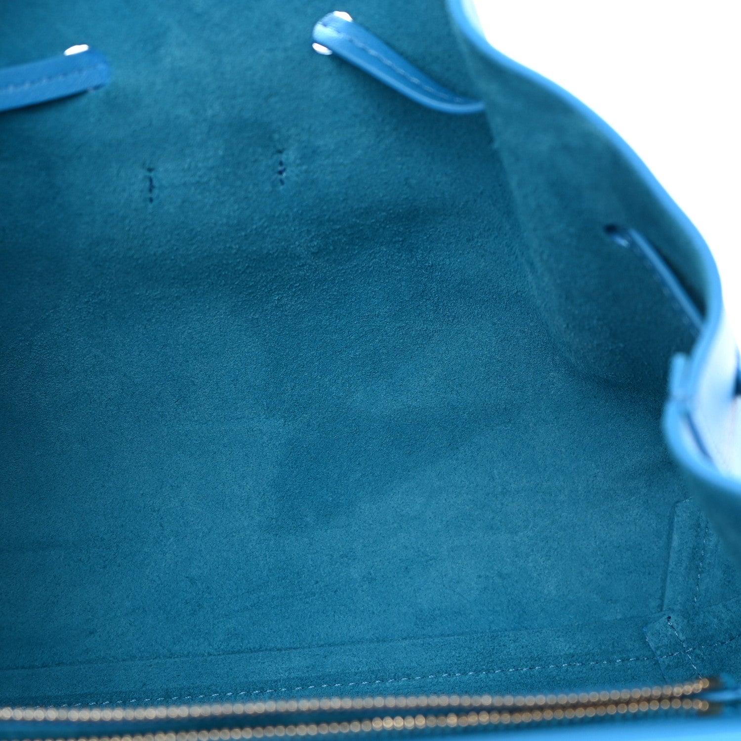 Mansur Gavriel Calfskin Mini Lady Bag Sea Blue 12 of 12