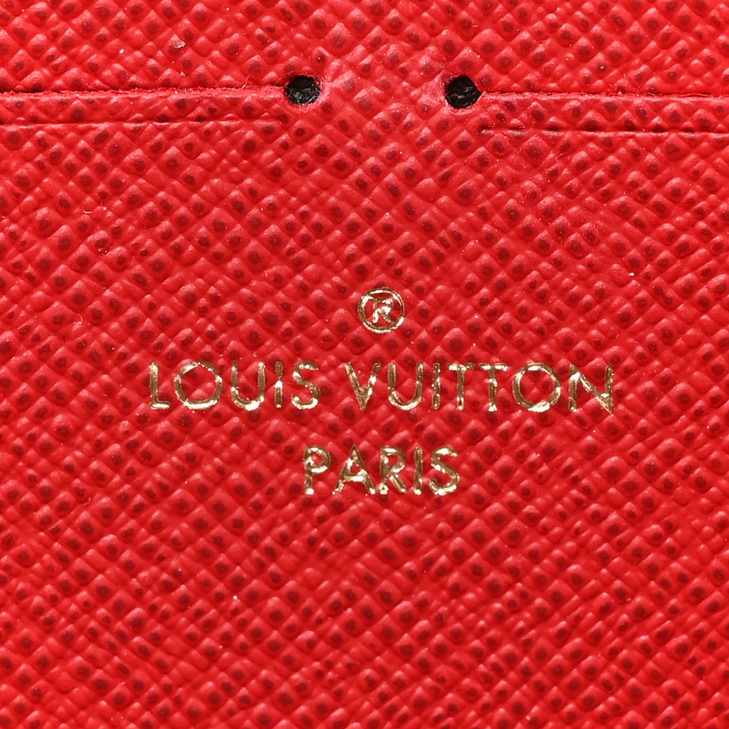 Damier Ebene Clemence Wallet Cherry