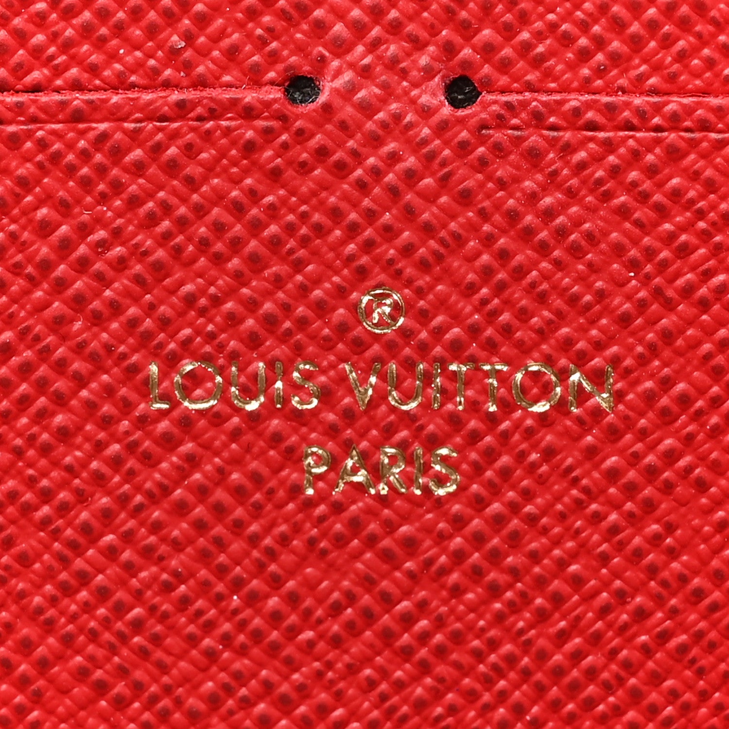Louis Vuitton Damier Ebene Clemence Wallet Cherry 9 of 11