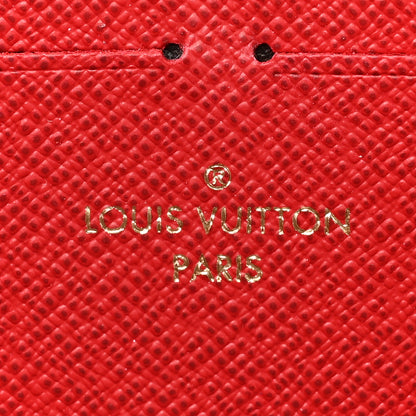 Louis Vuitton Damier Ebene Clemence Wallet Cherry 9 of 11