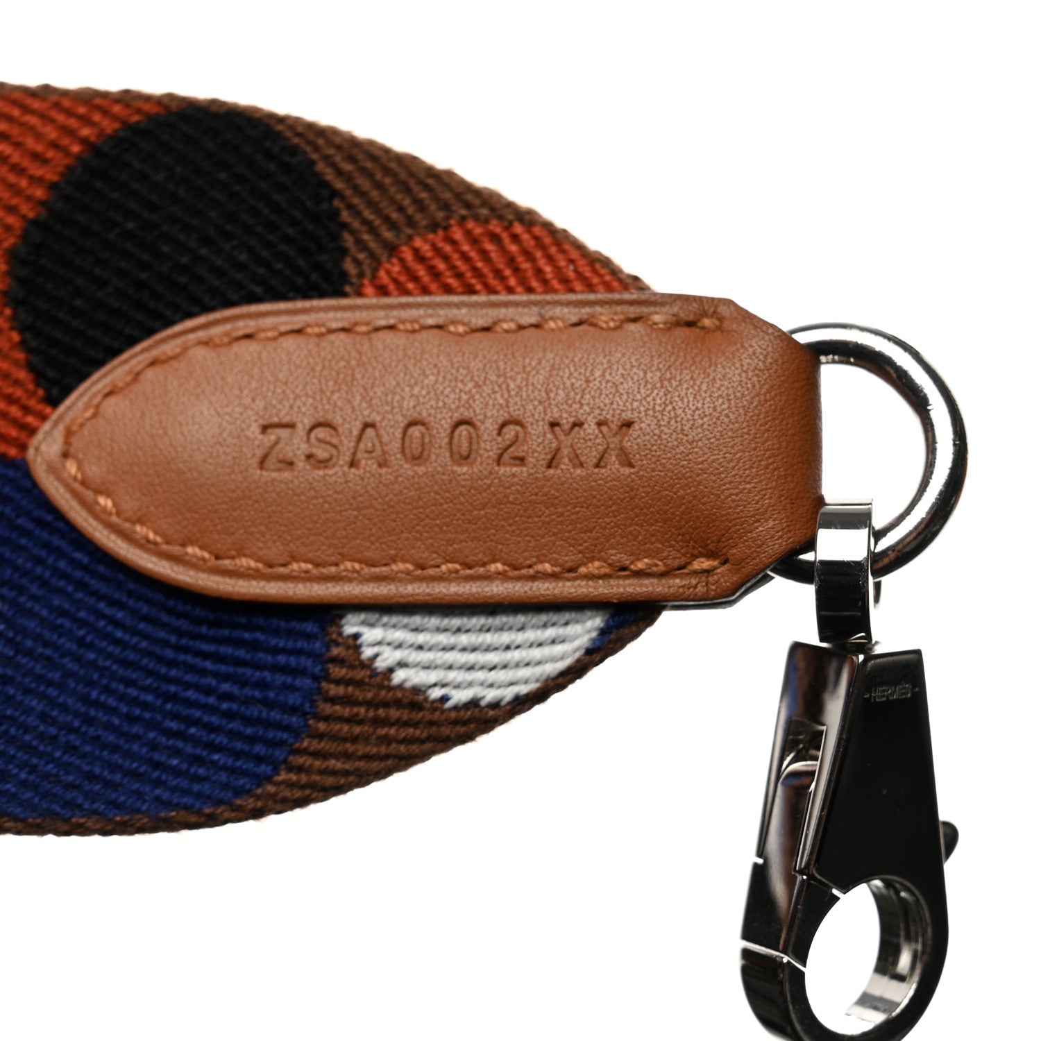 Hermes Toile Swift 50mm Sangle Flipperball Shoulder Strap Noisette Cuivre Gold 4 of 6