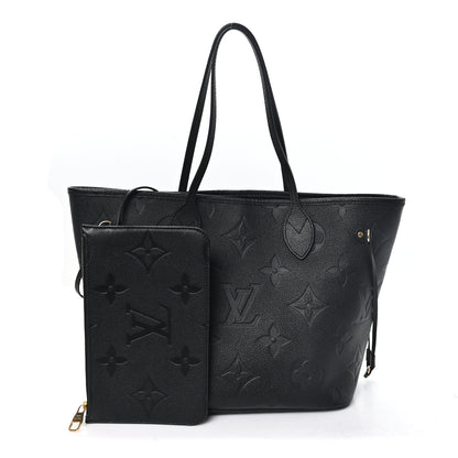 Louis Vuitton Empreinte Monogram Giant Neverfull MM Black 3 of 10