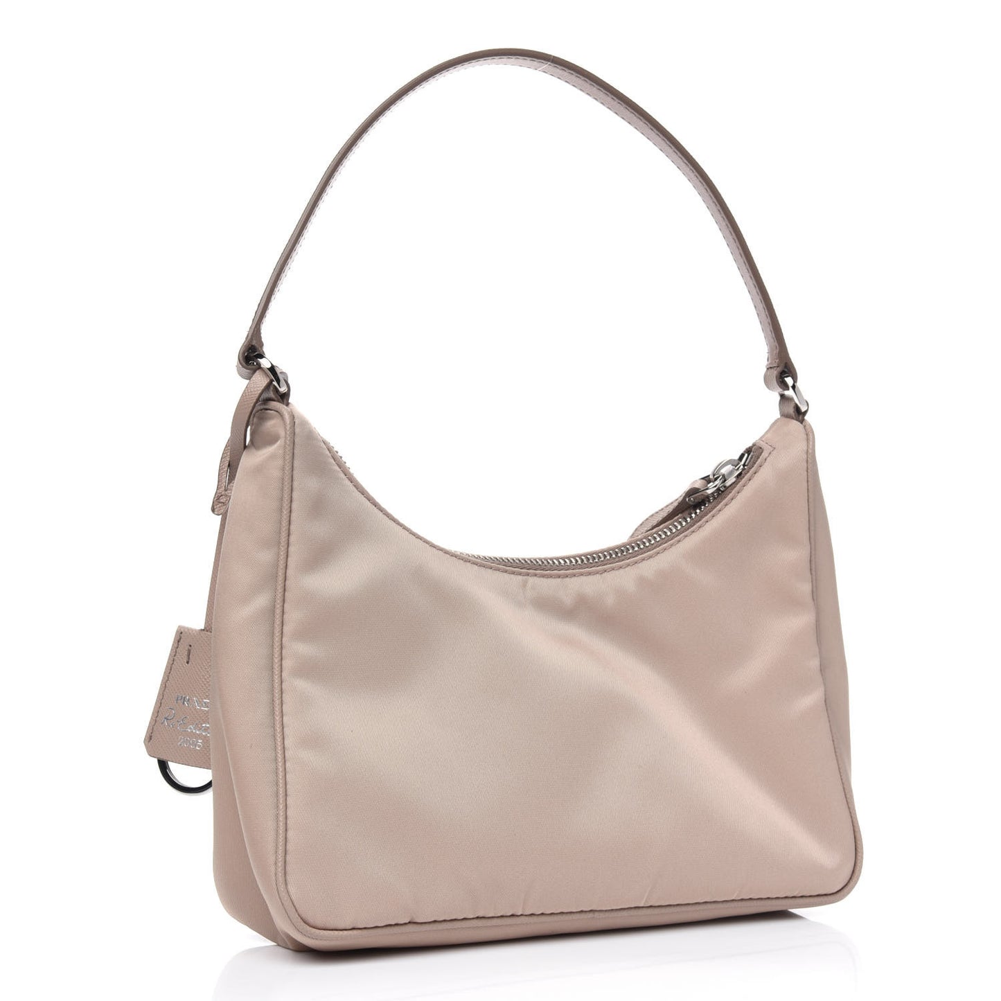 Re-Nylon Saffiano Mini Re-Edition 2005 Bag Cammeo