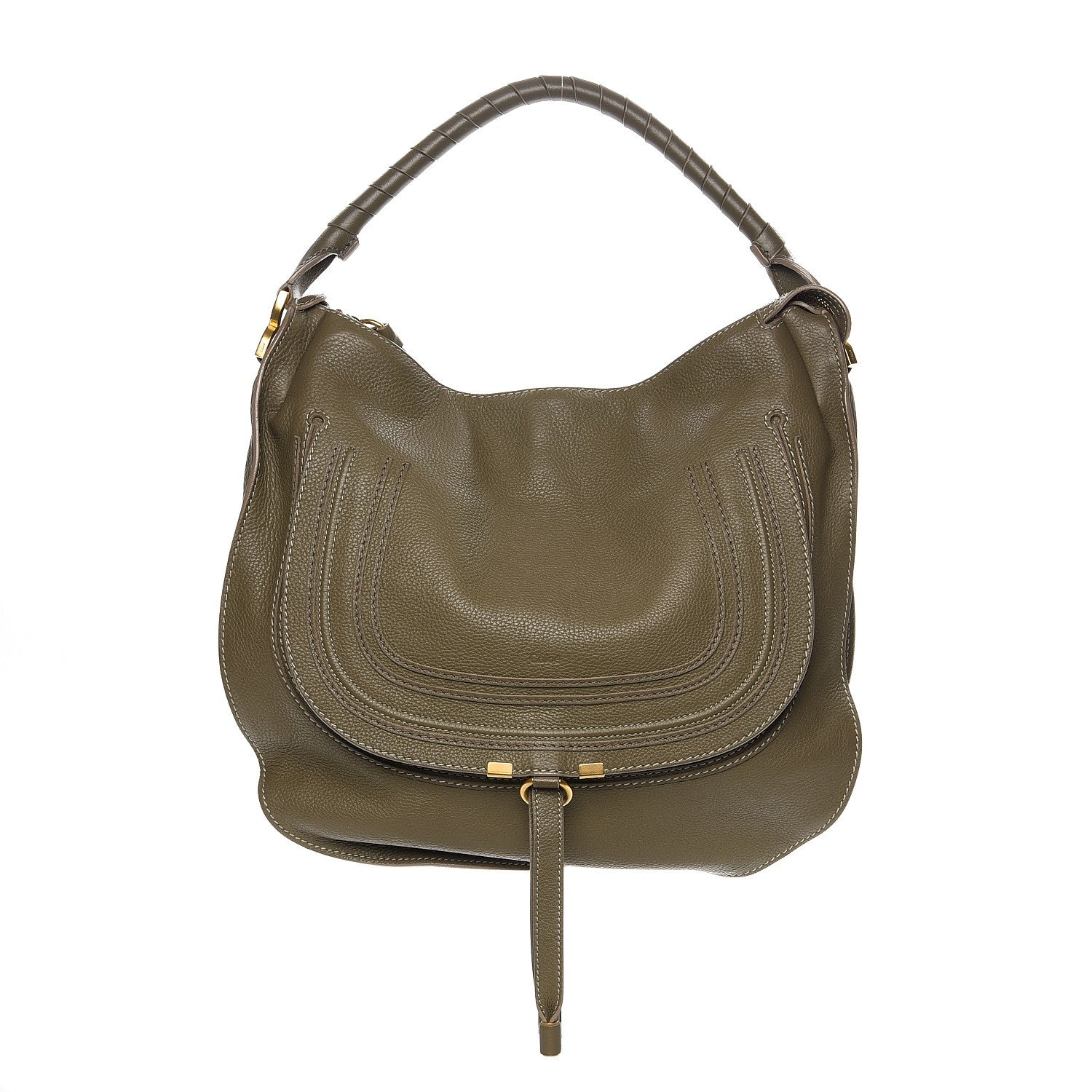 Chloe Calfskin Large Marcie Hobo Baobab Green 1 of 8