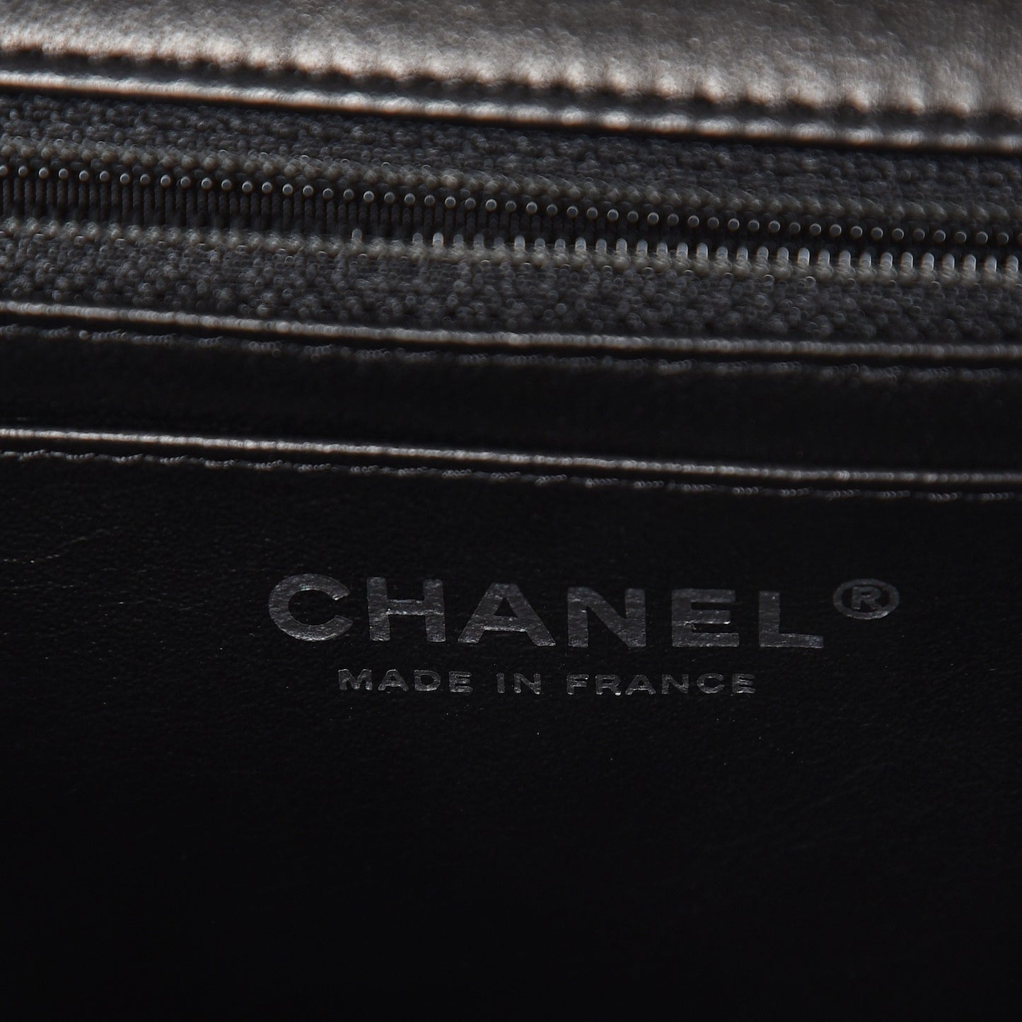 Lambskin Chevron Quilted Mini Rectangular Flap So Black